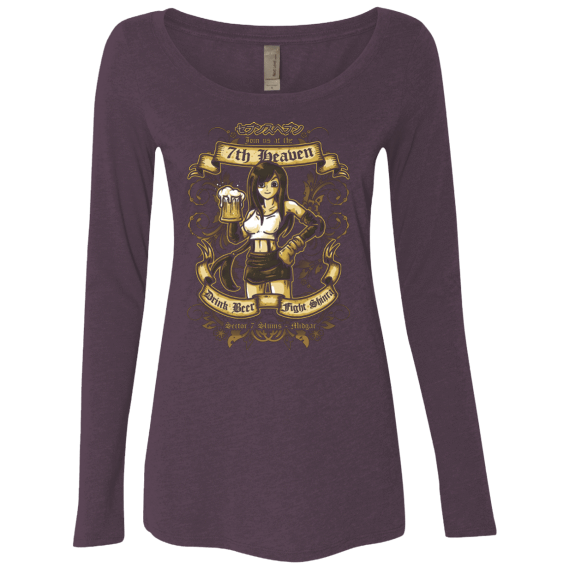 T-Shirts Vintage Purple / Small 7TH HEAVEN Women's Triblend Long Sleeve Shirt