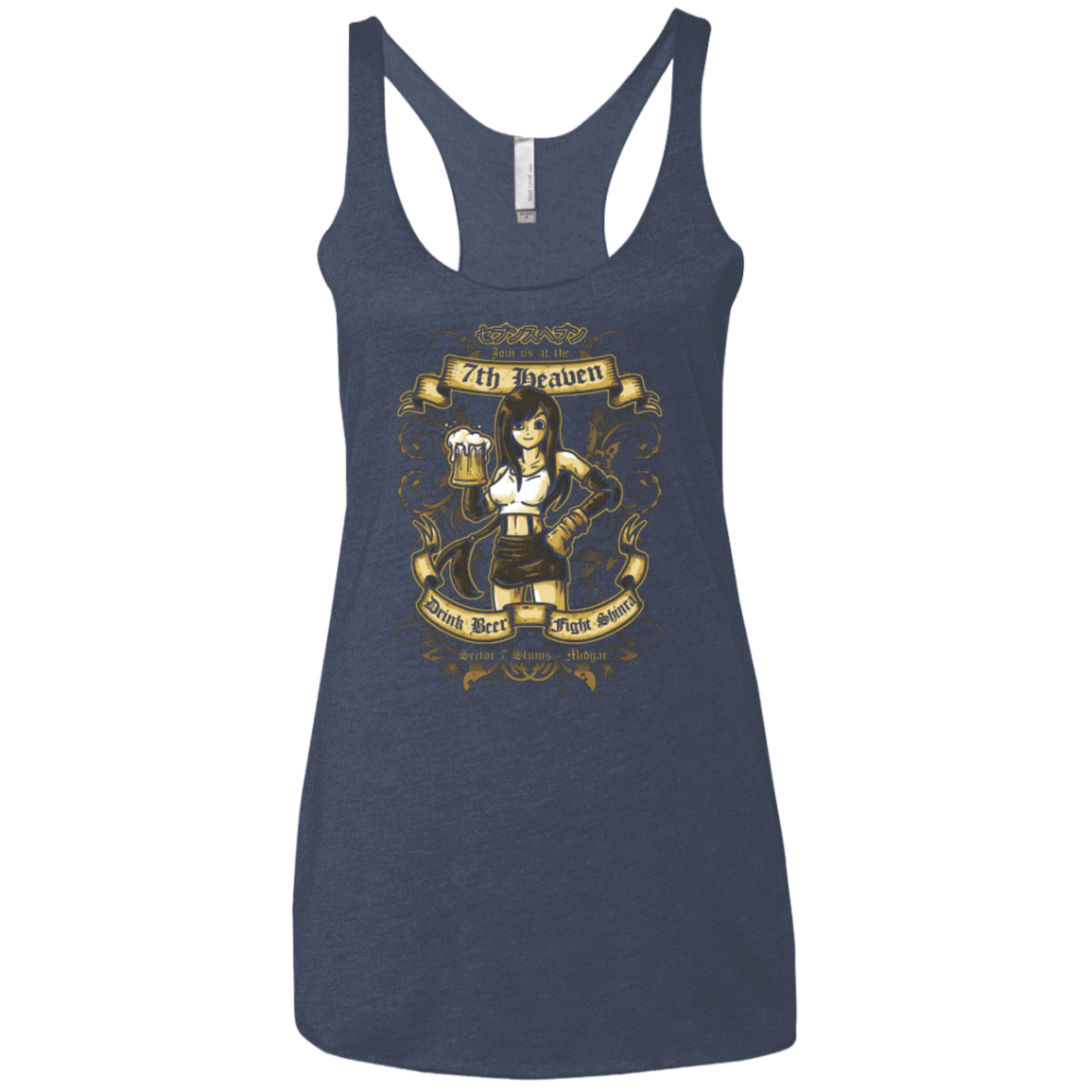 T-Shirts Vintage Navy / X-Small 7TH HEAVEN Women's Triblend Racerback Tank