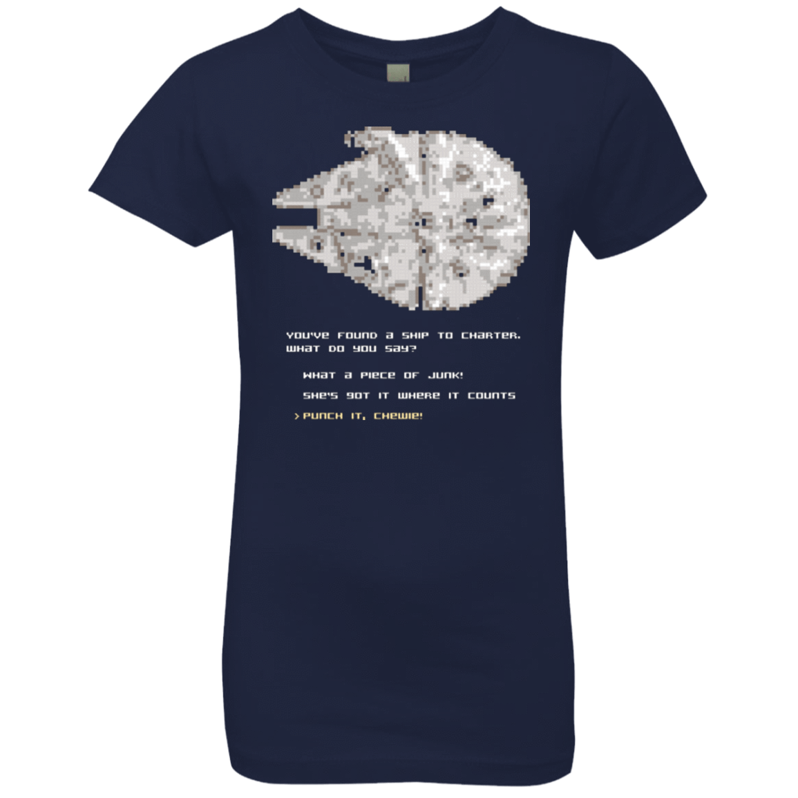 T-Shirts Midnight Navy / YXS 8-Bit Charter Girls Premium T-Shirt