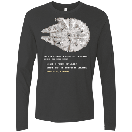 T-Shirts Heavy Metal / Small 8-Bit Charter Men's Premium Long Sleeve