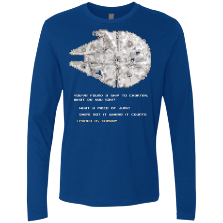 T-Shirts Royal / Small 8-Bit Charter Men's Premium Long Sleeve