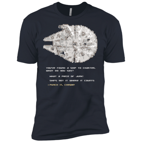 T-Shirts Indigo / X-Small 8-Bit Charter Men's Premium T-Shirt