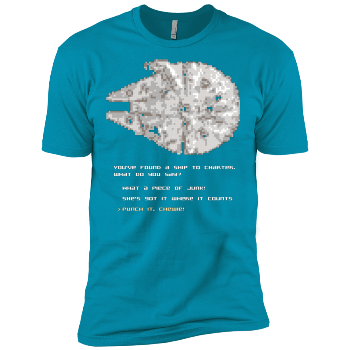 T-Shirts Turquoise / X-Small 8-Bit Charter Men's Premium T-Shirt