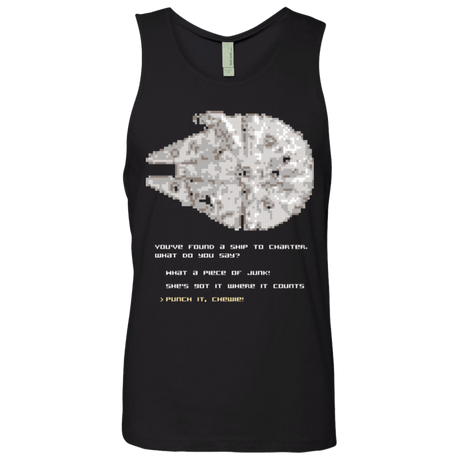 T-Shirts Black / Small 8-Bit Charter Men's Premium Tank Top