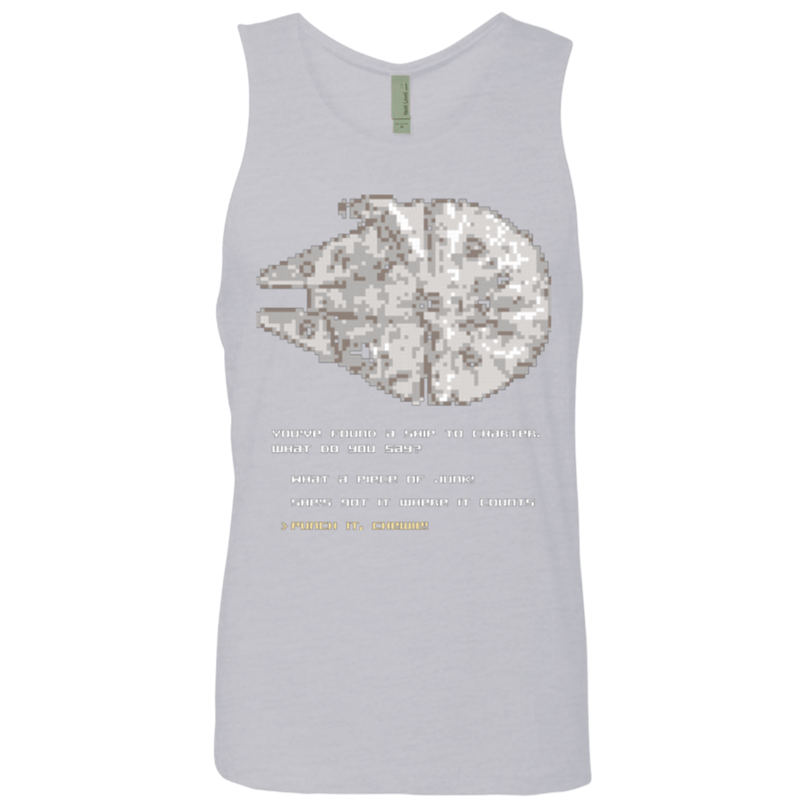 T-Shirts Heather Grey / Small 8-Bit Charter Men's Premium Tank Top