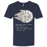 T-Shirts Midnight Navy / X-Small 8-Bit Charter Men's Premium V-Neck