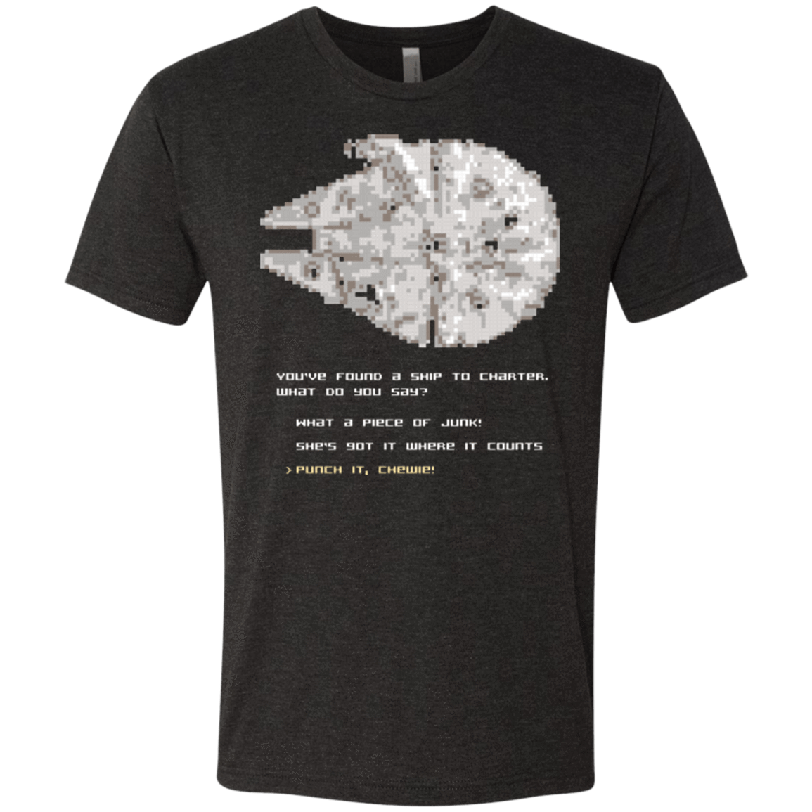 T-Shirts Vintage Black / Small 8-Bit Charter Men's Triblend T-Shirt