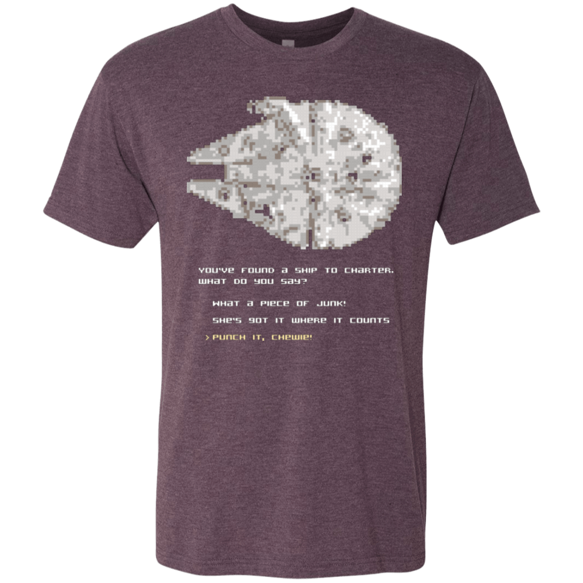 T-Shirts Vintage Purple / Small 8-Bit Charter Men's Triblend T-Shirt