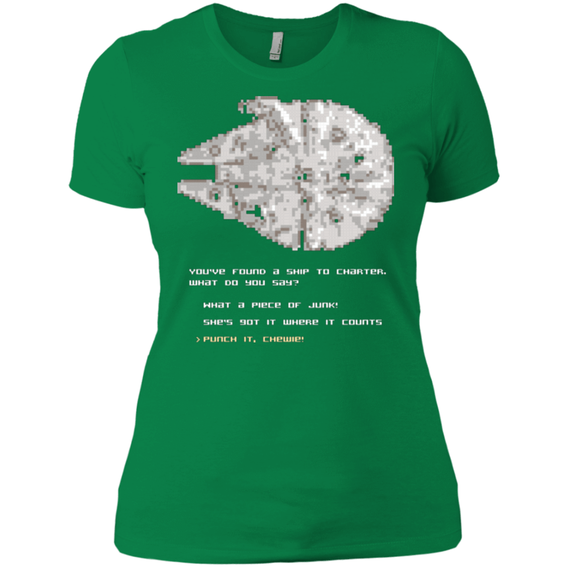 T-Shirts Kelly Green / X-Small 8-Bit Charter Women's Premium T-Shirt