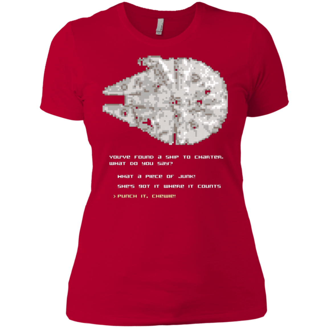 T-Shirts Red / X-Small 8-Bit Charter Women's Premium T-Shirt