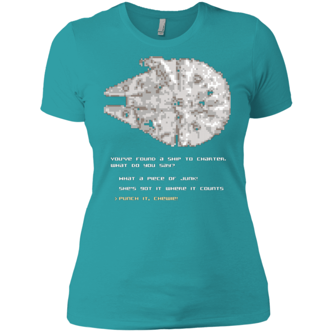 T-Shirts Tahiti Blue / X-Small 8-Bit Charter Women's Premium T-Shirt