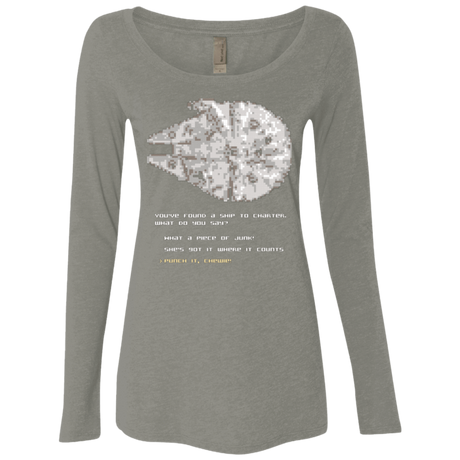 T-Shirts Venetian Grey / Small 8-Bit Charter Women's Triblend Long Sleeve Shirt