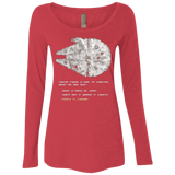 T-Shirts Vintage Red / Small 8-Bit Charter Women's Triblend Long Sleeve Shirt