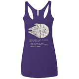 T-Shirts Purple / X-Small 8-Bit Charter Women's Triblend Racerback Tank