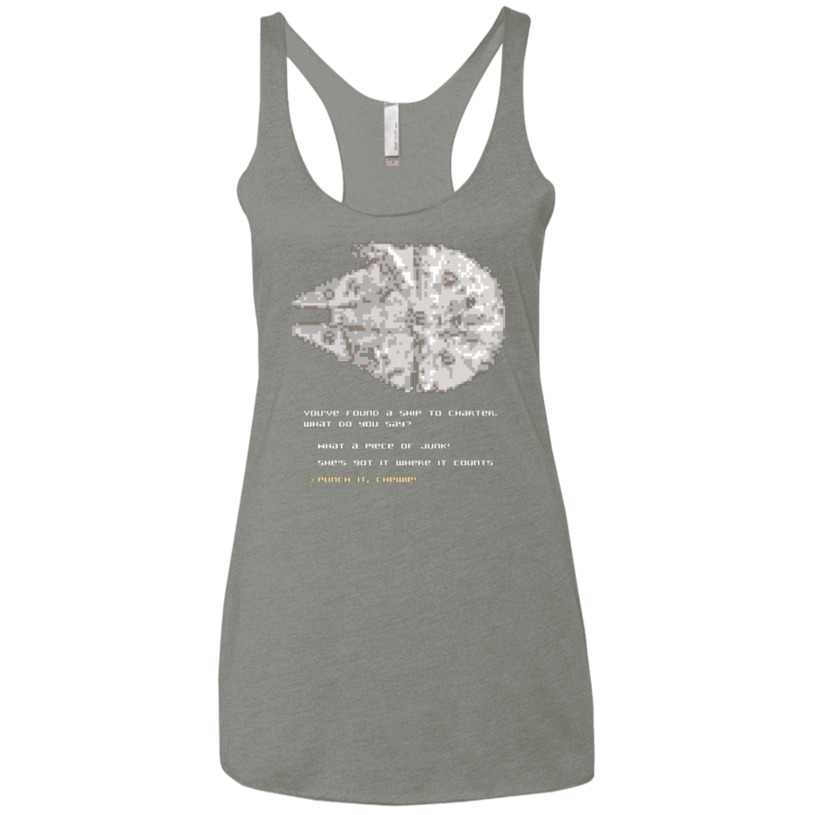 T-Shirts Venetian Grey / X-Small 8-Bit Charter Women's Triblend Racerback Tank