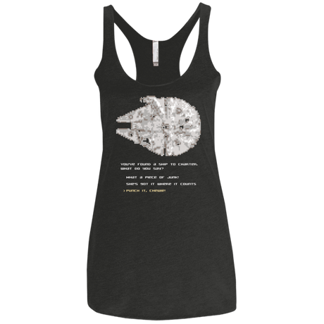 T-Shirts Vintage Black / X-Small 8-Bit Charter Women's Triblend Racerback Tank