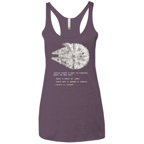 T-Shirts Vintage Purple / X-Small 8-Bit Charter Women's Triblend Racerback Tank