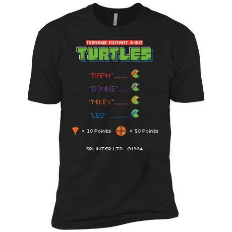 T-Shirts Black / YXS 8 Bit Turtles Boys Premium T-Shirt