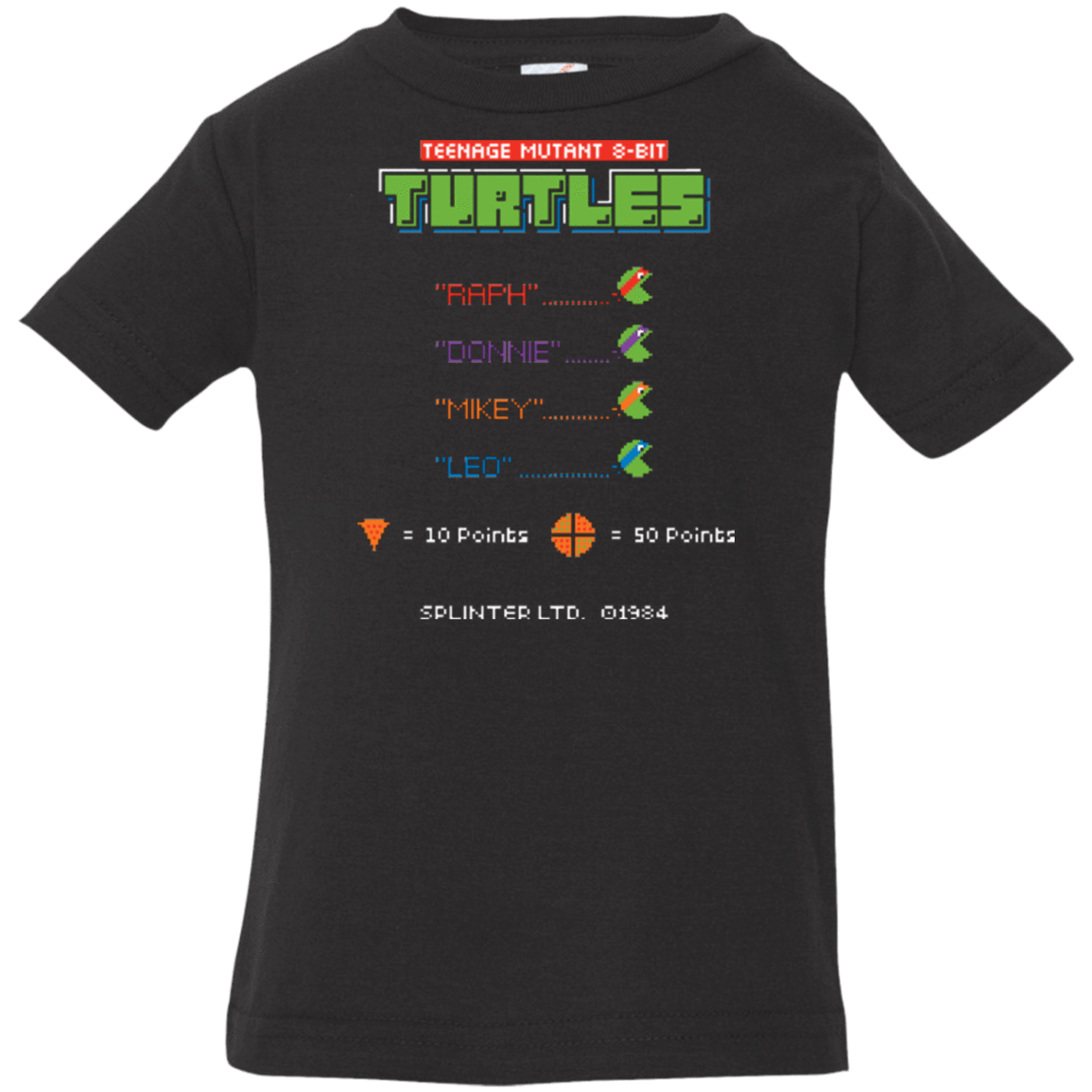 T-Shirts Black / 6 Months 8 Bit Turtles Infant Premium T-Shirt
