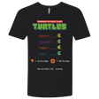 T-Shirts Black / X-Small 8 Bit Turtles Men's Premium V-Neck