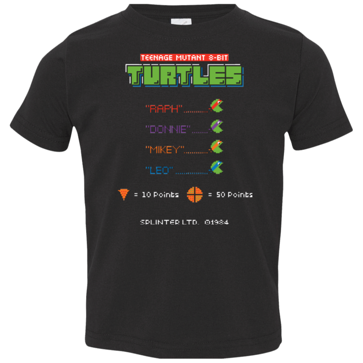 T-Shirts Black / 2T 8 Bit Turtles Toddler Premium T-Shirt