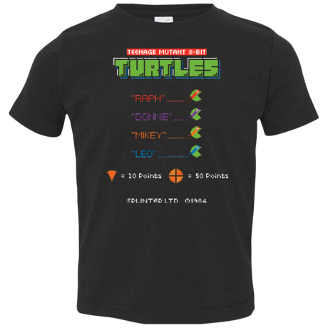 T-Shirts Black / 2T 8 Bit Turtles Toddler Premium T-Shirt