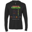 T-Shirts Vintage Black / X-Small 8 Bit Turtles Triblend Long Sleeve Hoodie Tee
