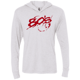 T-Shirts Heather White / X-Small 80s 300 Triblend Long Sleeve Hoodie Tee