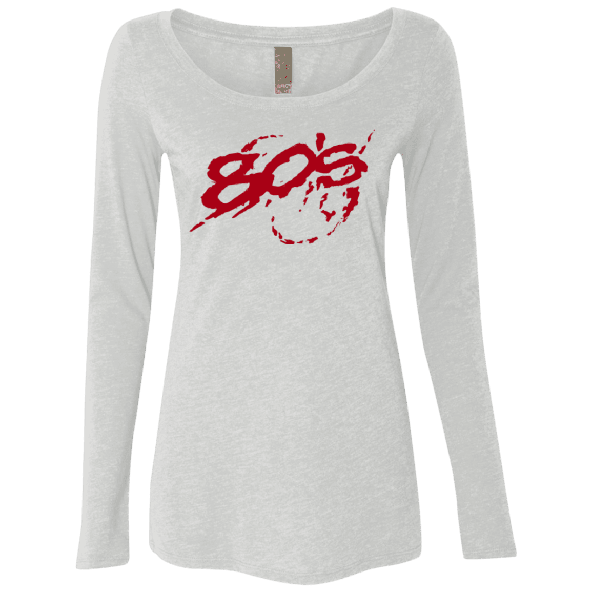 T-Shirts Heather White / Small 80s 300 Women's Triblend Long Sleeve Shirt