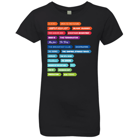 T-Shirts Black / YXS 80s Classics Girls Premium T-Shirt