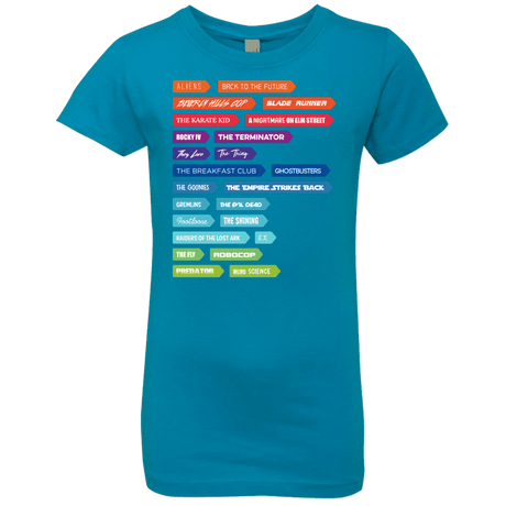 T-Shirts Turquoise / YXS 80s Classics Girls Premium T-Shirt