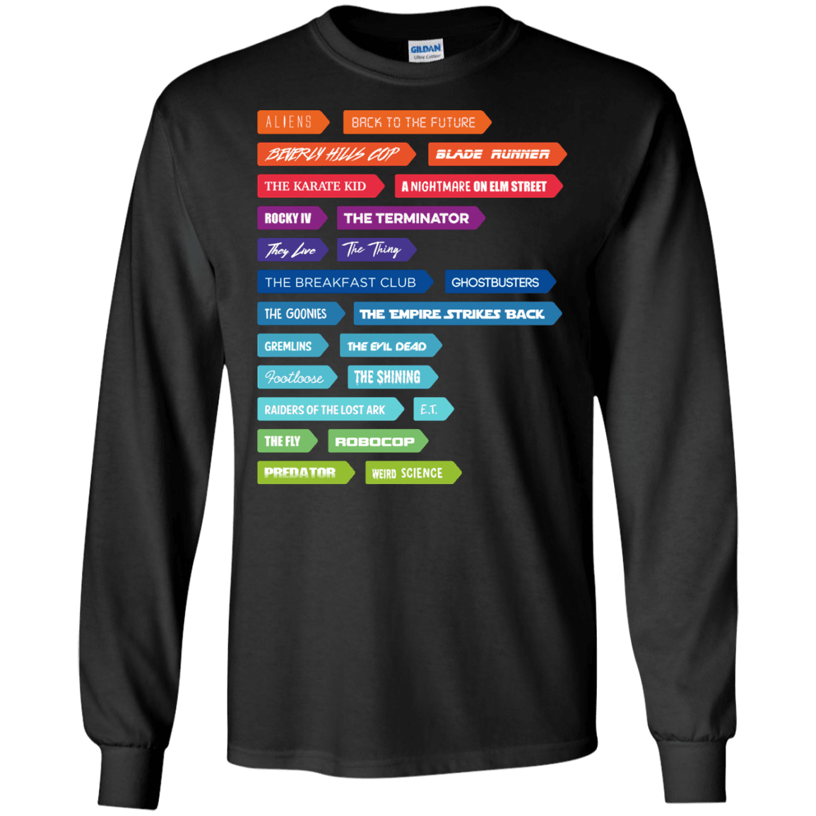 T-Shirts Black / S 80s Classics Men's Long Sleeve T-Shirt