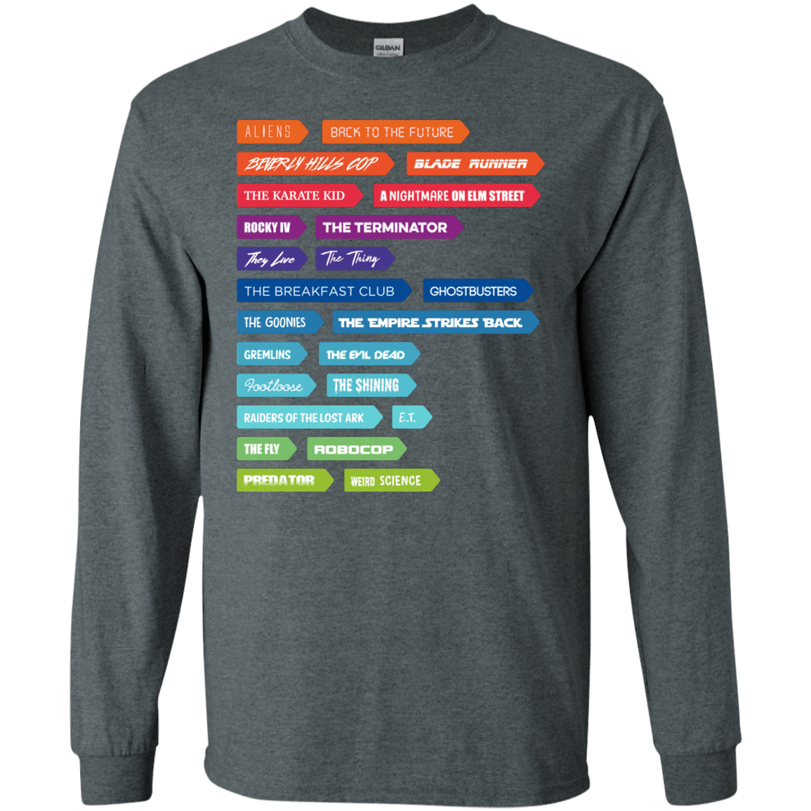 T-Shirts Dark Heather / S 80s Classics Men's Long Sleeve T-Shirt