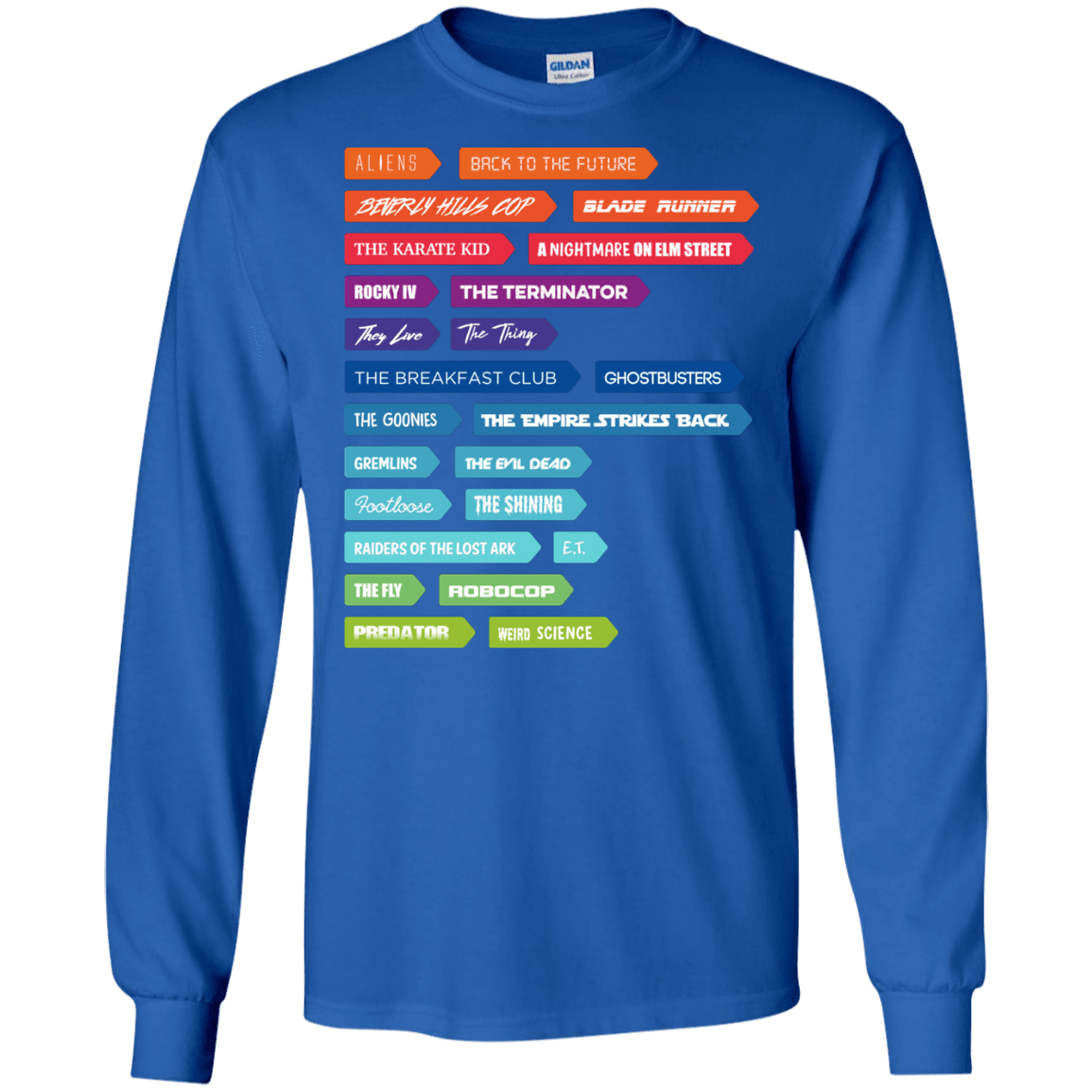 T-Shirts Royal / S 80s Classics Men's Long Sleeve T-Shirt