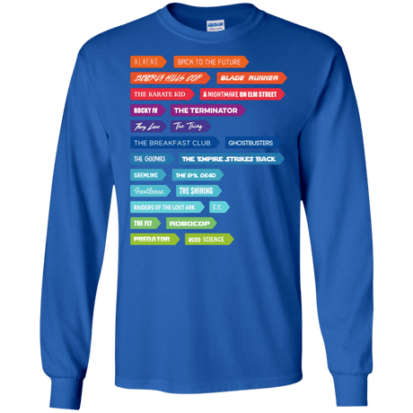 T-Shirts Royal / S 80s Classics Men's Long Sleeve T-Shirt