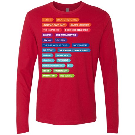T-Shirts Red / S 80s Classics Men's Premium Long Sleeve