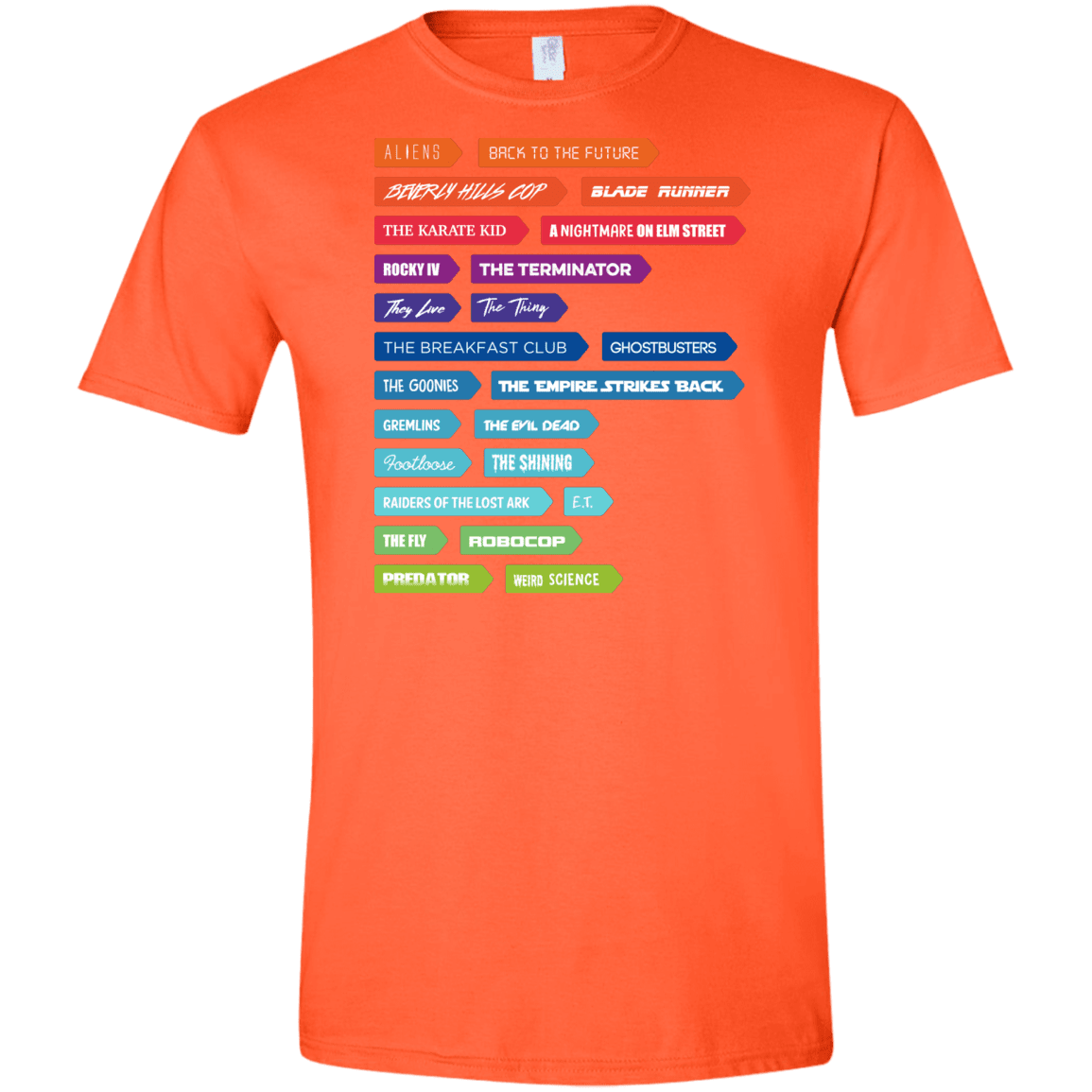 T-Shirts Orange / S 80s Classics Men's Semi-Fitted Softstyle