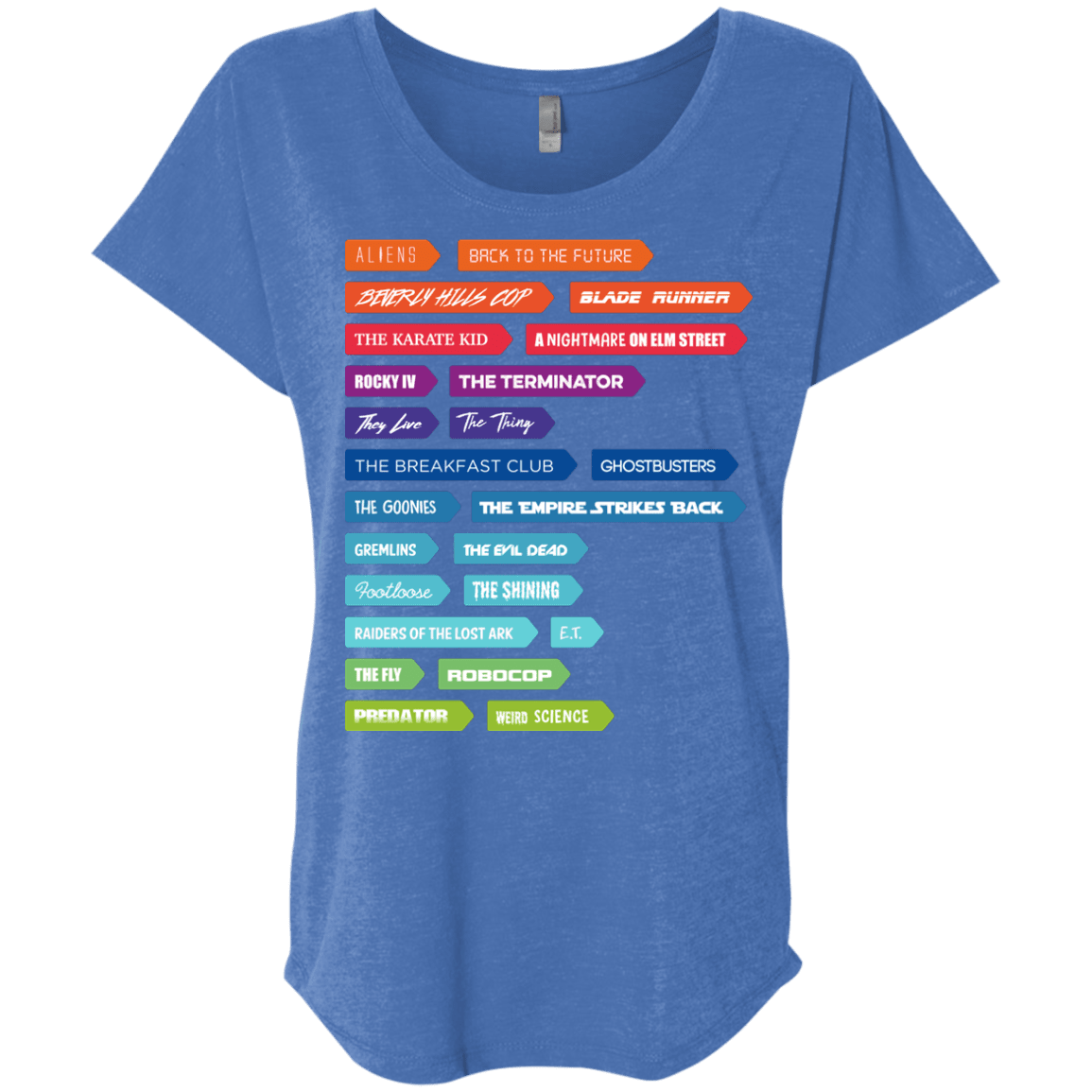 T-Shirts Vintage Royal / X-Small 80s Classics Triblend Dolman Sleeve