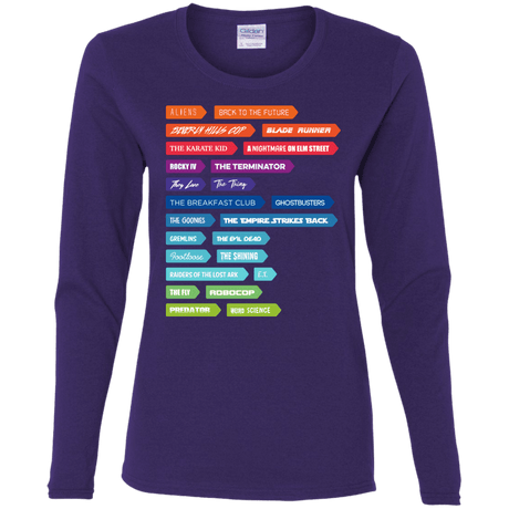 T-Shirts Purple / S 80s Classics Women's Long Sleeve T-Shirt