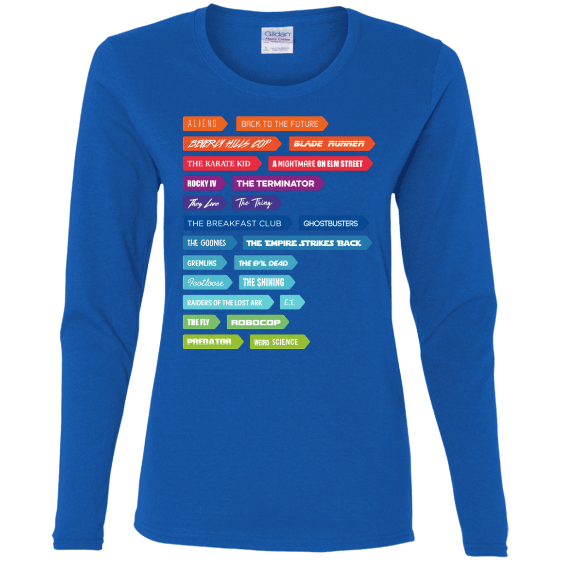 T-Shirts Royal / S 80s Classics Women's Long Sleeve T-Shirt