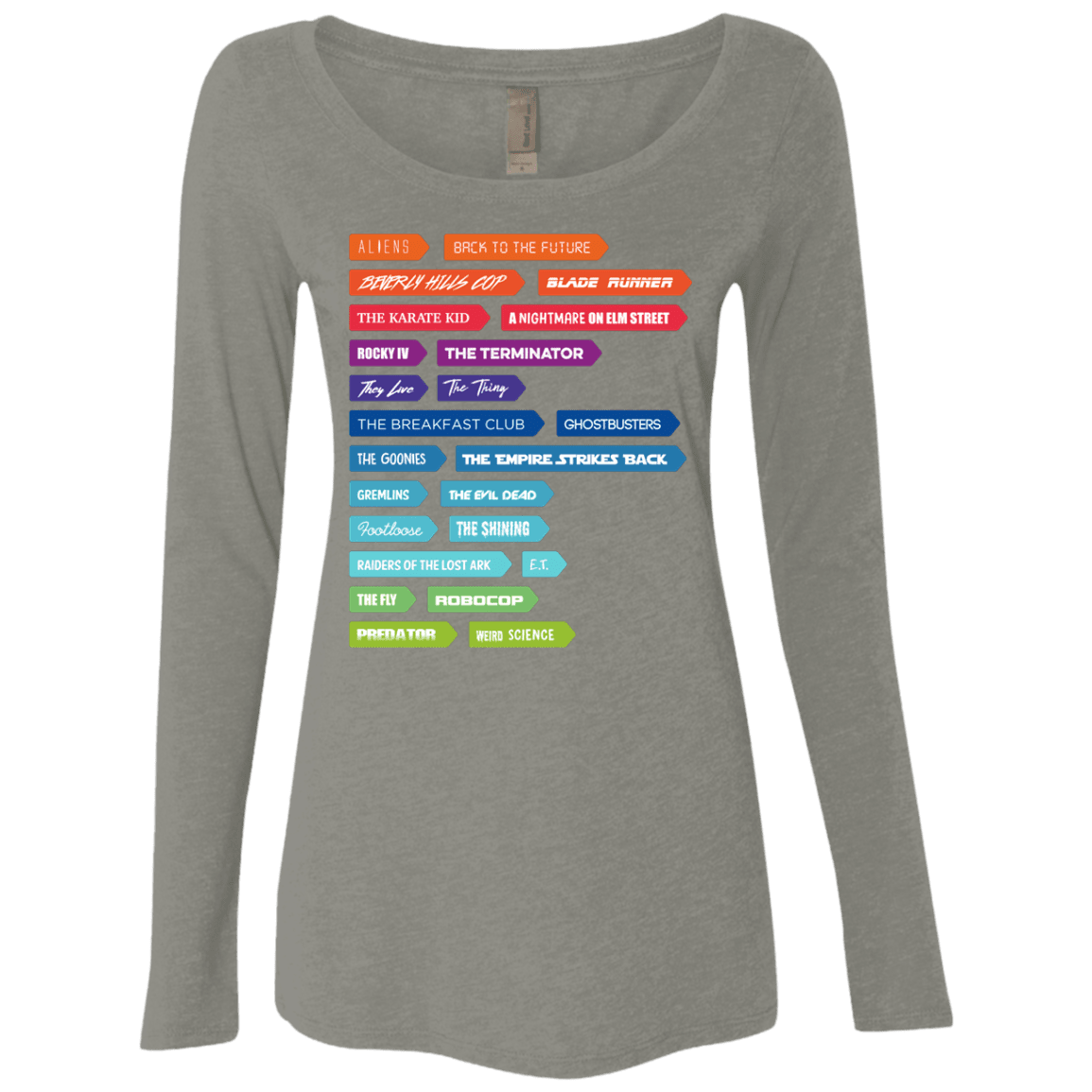 T-Shirts Venetian Grey / S 80s Classics Women's Triblend Long Sleeve Shirt