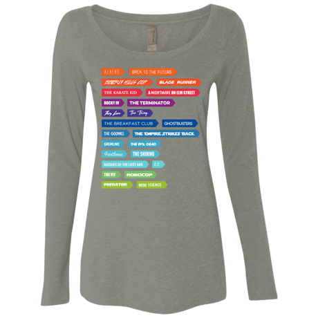 T-Shirts Venetian Grey / S 80s Classics Women's Triblend Long Sleeve Shirt