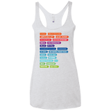 T-Shirts Heather White / X-Small 80s Classics Women's Triblend Racerback Tank