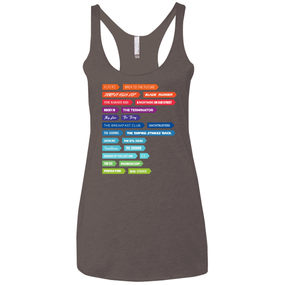 T-Shirts Macchiato / X-Small 80s Classics Women's Triblend Racerback Tank