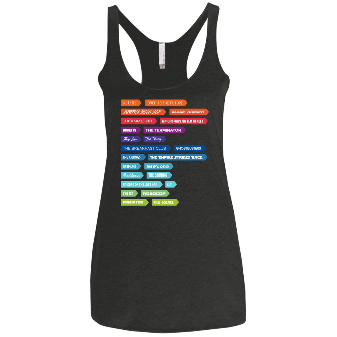 T-Shirts Vintage Black / X-Small 80s Classics Women's Triblend Racerback Tank