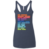 T-Shirts Vintage Navy / X-Small 80s Classics Women's Triblend Racerback Tank