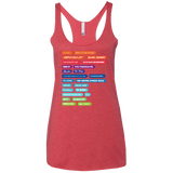 T-Shirts Vintage Red / X-Small 80s Classics Women's Triblend Racerback Tank