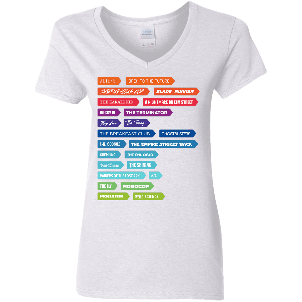 T-Shirts White / S 80s Classics Women's V-Neck T-Shirt