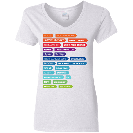 T-Shirts White / S 80s Classics Women's V-Neck T-Shirt