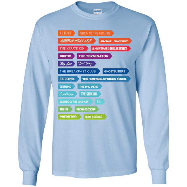 T-Shirts Light Blue / YS 80s Classics Youth Long Sleeve T-Shirt